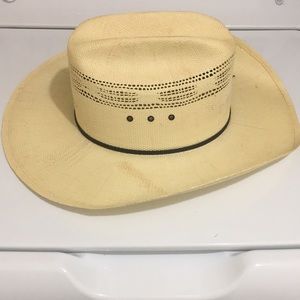 Cowboy Hat Bangora Straw by Rodeo King, size 7 5/8 western wear